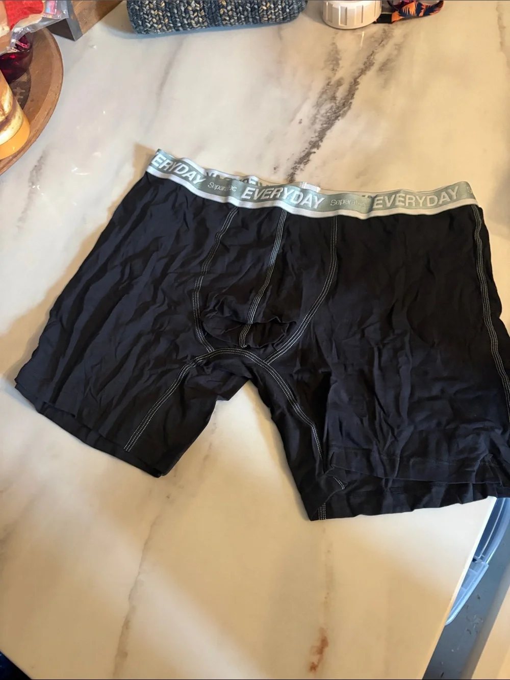 Men's Black Boxer Briefs 7-Pack with Mixed Accent Waistbands